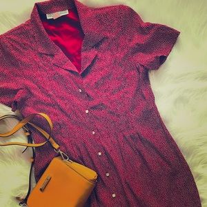 90’s polka dot maxi dress